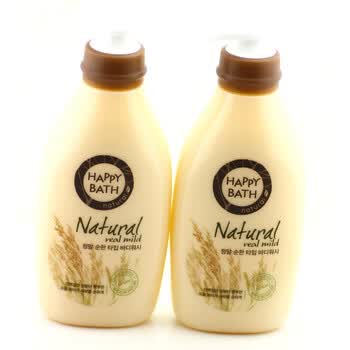 爱茉莉HAPPY BATH身体沐浴套盒-谷物500G*2双瓶 8806403307300