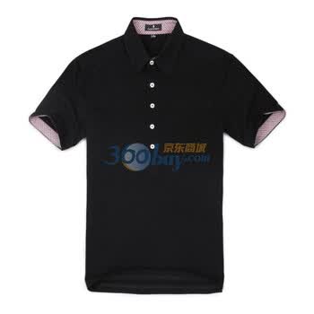Justyle国际设计师系列都市新贵男士短袖POLO JD22111006 黑色 XXL