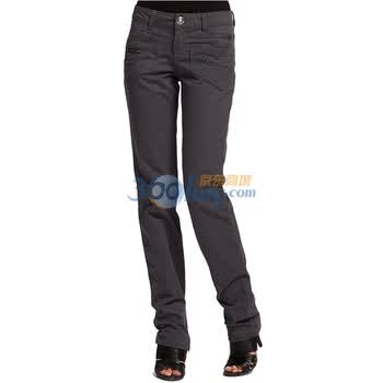 德玛纳 多带纯色修身铅笔裤/小脚裤 099494603 深灰色 M