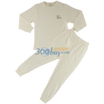 巧尼熊 2012春夏秋款肩开 大童内衣套装 可做家居服 6070 浅黄 120码