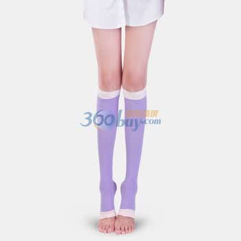 意大利TINCOCO 420D短款睡眠袜 防静脉曲张袜 燃脂瘦腿袜 夜间美腿袜 94202 紫罗兰 L