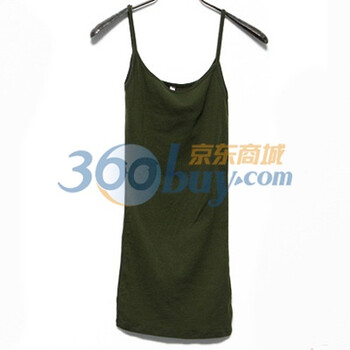 时尚起义 韩国多色入基本打底吊带 女585490 绿色 one