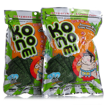 泰国KoNoMi相扑手脆紫菜原味40g*2袋
