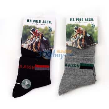 U.S. POLO ASSN.男士运动袜子颜色随机四双装5001 均码