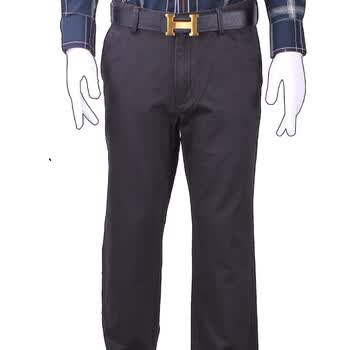 彼尔戈斯BERGES商务男装纯棉休闲裤/671-6 深褐色 40/185/108A