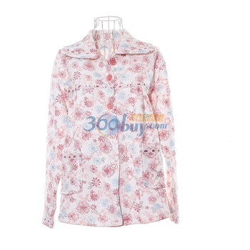 苏泽尔花儿朵朵优雅高贵夹层中厚女款家居服睡衣 48015咖啡 XL