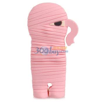 Bone MummyWarp木乃伊 环保硅胶卷线棒/绕线器 粉色