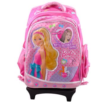 芭比/Barbie 可拆式拉杆书包 BFL1032 两色可选 粉红