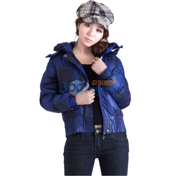 普柔菲 2011冬季新款暴板短款时尚小棉服外套X05 蓝色 xxl