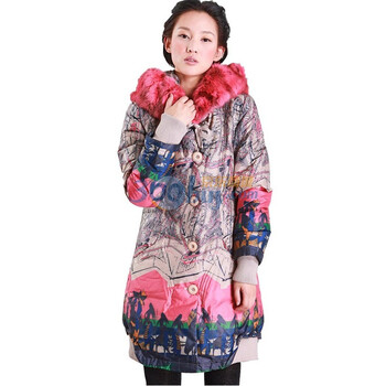 久拉拉JIULALA 2011冬装 女 单排扣 翻领 修身长款羽绒服 J104Y012 西瓜红 XL
