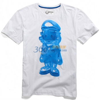 Giordano佐丹奴BSX T恤 男街头文字MINI CHE T恤 91091011 白色 XL