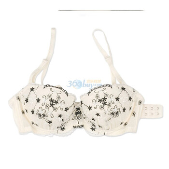 【评价】Clostyle洛<em>黛尔</em>刺绣花边纯棉聚拢<em>文胸</em>