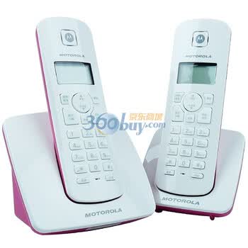 摩托罗拉（MOTOROLA） C402C 2.4GHz数字无绳电话（粉色）