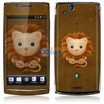ideaSkin 索尼爱立信 XPERIA arc/ X12/LT15i/LT18i 小狮子 外壳保护套皮贴膜 DBEA752153