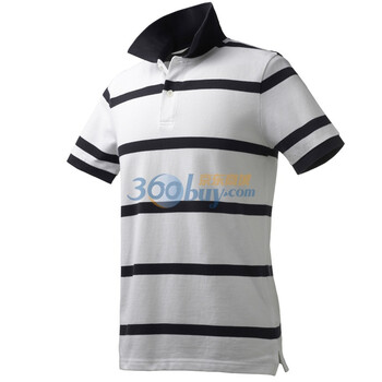 Giordano佐丹奴 Polo 男撞色自由间修身珠地Polo 01011008 白烟 L