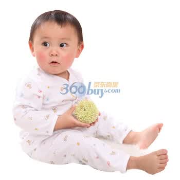 婴之谷 超柔小熊开胸套 T6125 卡其色 12个月