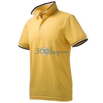 Giordano佐丹奴 Polo 男速干撞色边珠地修身Dry Polo 01010006 黄色 XL