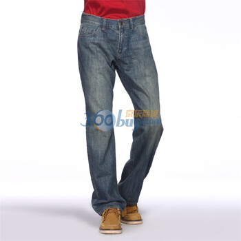 IZOD 2011新品直脚纯棉重水洗男士牛仔裤 2061916108001 牛仔色 190/96A(36)
