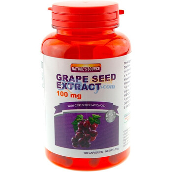 Natures Source自然源泉葡萄籽提取物胶囊510mg×100粒×3瓶