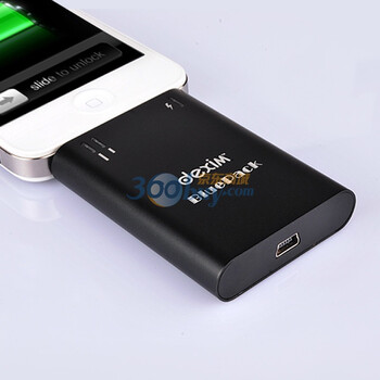 德鑫明 dexim DCA005 苹果 iPhone 4/4S 3GS iPod 外置 电池 铝金属外壳1200mAh