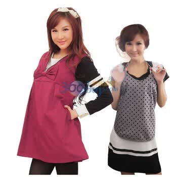 宝宝金盾防辐射孕妇装孕妇防辐射服防辐射裙 L/XL 56024 酒红色 XL