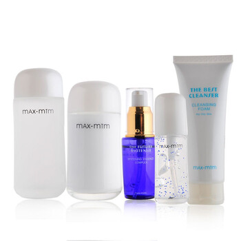 梵希陀MAX-MTM动力美白补水5件套（清爽洁面泡沫+美白水+美白乳+美白精华素+眼部绿洲啫喱）