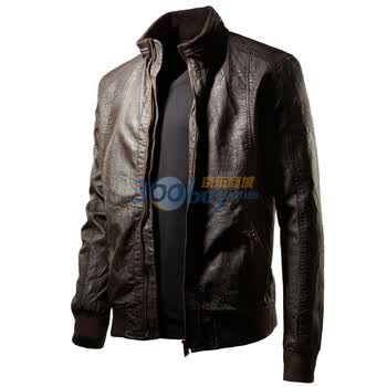 Giordano佐丹奴 夹克 男硬朗机车仿皮夹克 01071548 沙棕色 XL