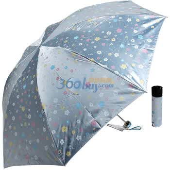 2012年新款 天堂伞 防紫外线 防晒 晴雨伞 3336E花开时节 5号浅蓝
