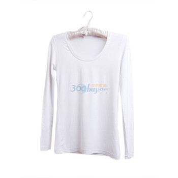 clostyle洛黛尔莫代尔棉长袖百搭多彩糖果色打底外穿两用T-Shirt 白色 均码