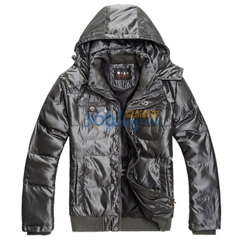 好衣府 秋冬装新品 特价男装 带帽90%羽绒服外套zd310 灰色 XL