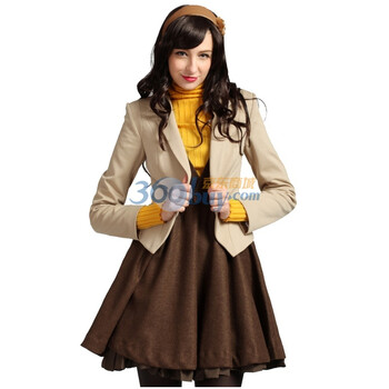 卓欧TOAIOU 2012春新款女装西服外套修身短款小西装外套女C111012 杏色 XL