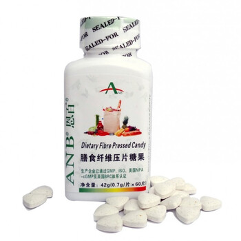 恩百ANB 膳食纤维片 膳食纤维 0.7g/片*60片 正品