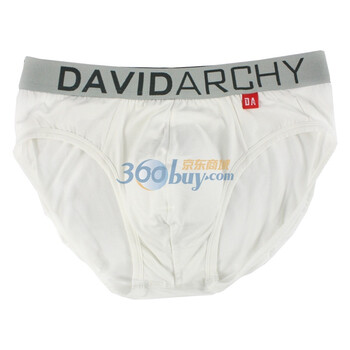 DA（David Archy）良品系列 男士内裤 莫代尔 U凸设计 三角 米白色 XXXL