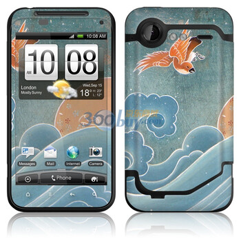 ideaSkin HTC Incredible S / G11 / 惊艳 / S710e 皮肤 鸟羽 外壳保护套皮贴膜 DAVC902124