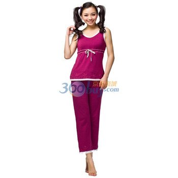 爱帝女士棉莫代尔家居服9095309111【买即送10元京券】 宫廷红 XXL