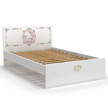 酷漫居 Hello kitty 高档家具 KT维多利亚 儿童床 家具品牌 儿童家具 爱洛粉红 1.5米床