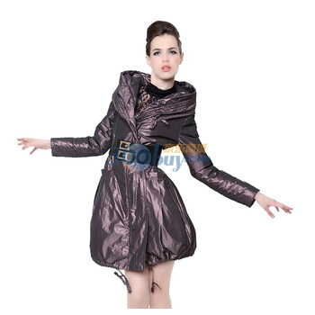 爱约/AIYOR 2011新款冬季女装 欧美明星风范 修身棉衣/棉服1240紫色XL