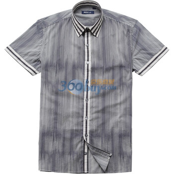 007Martini休闲短袖衬衫11SS00225202 灰色 XXL