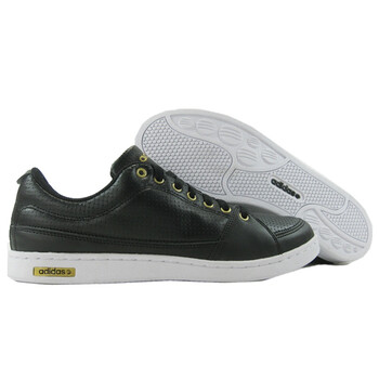 Adidas/阿迪达斯 三叶草 G10712 LINEAR CF 男士板鞋 黑色 44