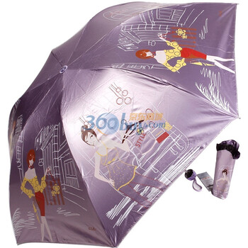 2012年新款 天堂伞 防紫外线 防晒 晴雨伞 3308E秀出时尚 7号紫