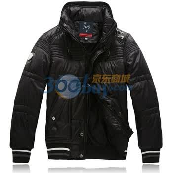 TUOYI男装2011冬季新款时尚休闲立领棉衣外套修身型117黑色XXXL