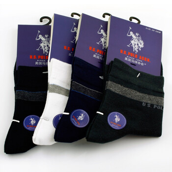 U.S. POLO ASSN.男士休闲袜子颜色随机四双装1023 均码