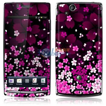 ideaSkin 索尼爱立信 XPERIA arc S / LT15i /LT18i/X12 樱花漫天飞 外壳保护套皮贴膜 DBEA010287