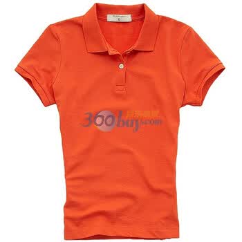 Giordano佐丹奴 Polo 女七彩豆豆修身珠地POLO 01319005 橙色 XS