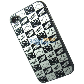 迪士尼（Disney） IPH4030410WD iPhone 4专用米奇金属贴片保护壳（赠iPhone 4磨砂型保护膜一张）