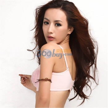 纷EFENE 纯棉格子 百搭OL时尚聚拢抹<em>胸围文</em>