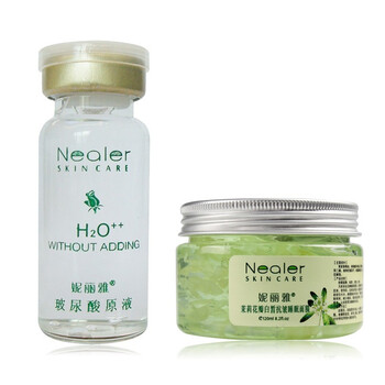 妮丽雅 玻尿酸原液10ml+妮丽雅 茉莉花瓣白皙抗皱睡眠面膜120g