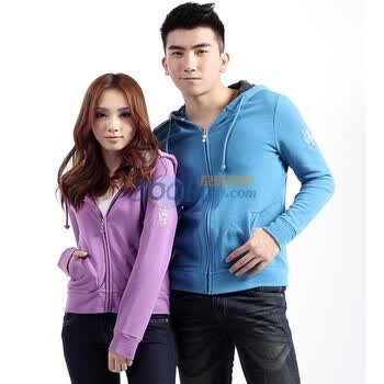 艾勒罗克 ELEMENT LOOK 2012春季情人节专款百搭修身情侣卫衣 1101EPA07-12 天蓝色男装 XL