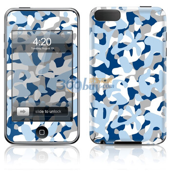 ideaSkin iPod Touch 2代/3代 蓝色迷彩 外壳保护套皮贴膜 ENCEDA010423