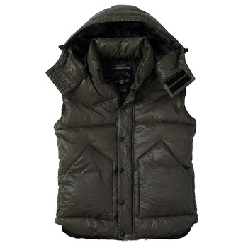 AK男装秋冬新品 细尼龙羽绒背心11C201003 橄榄 XXL